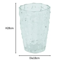 Iris glas vase multifarvet 28 cm