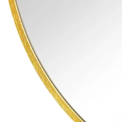 Kaya rundt spejl med messing/guld ramme Ø70 cm