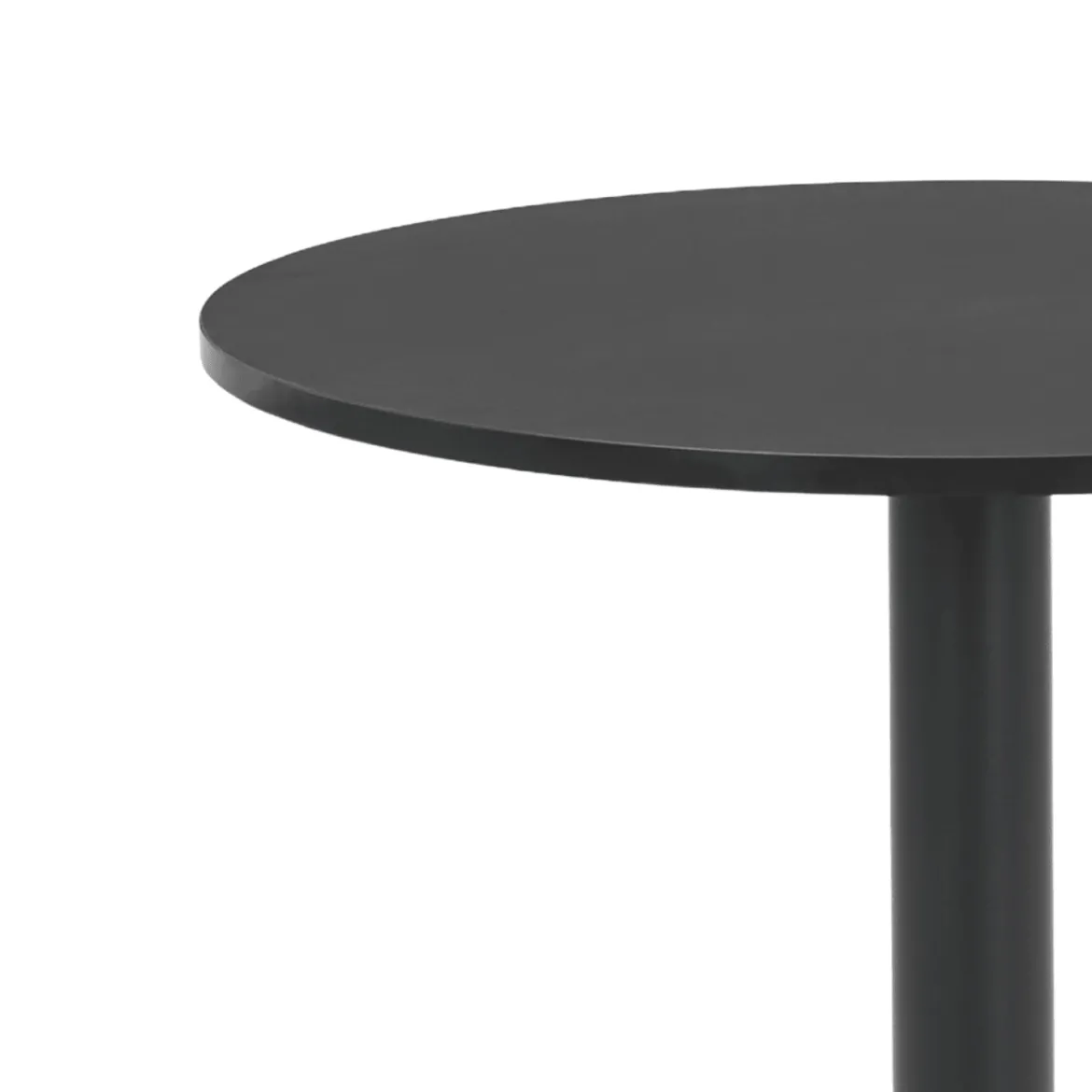 Lara sort rundt cafebord Ø70 cm