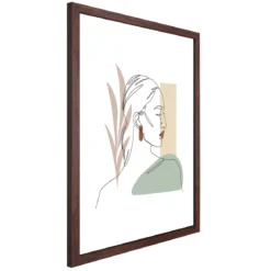 Lea billedramme 40x50 cm røget træ