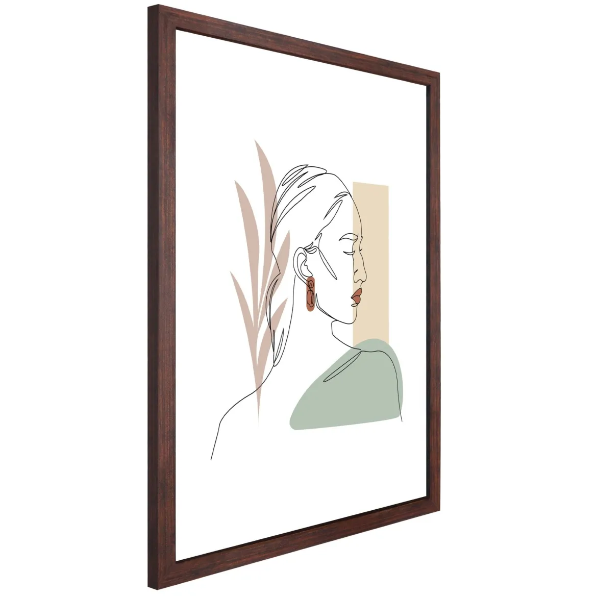 Lea billedramme 40x50 cm røget træ