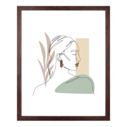 Lea billedramme 40x50 cm røget træ