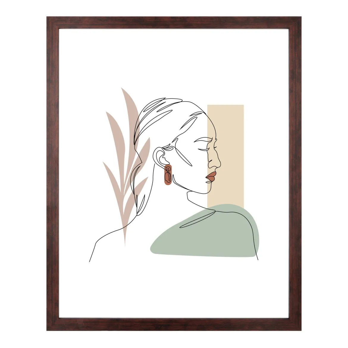 Lea billedramme 40x50 cm røget træ