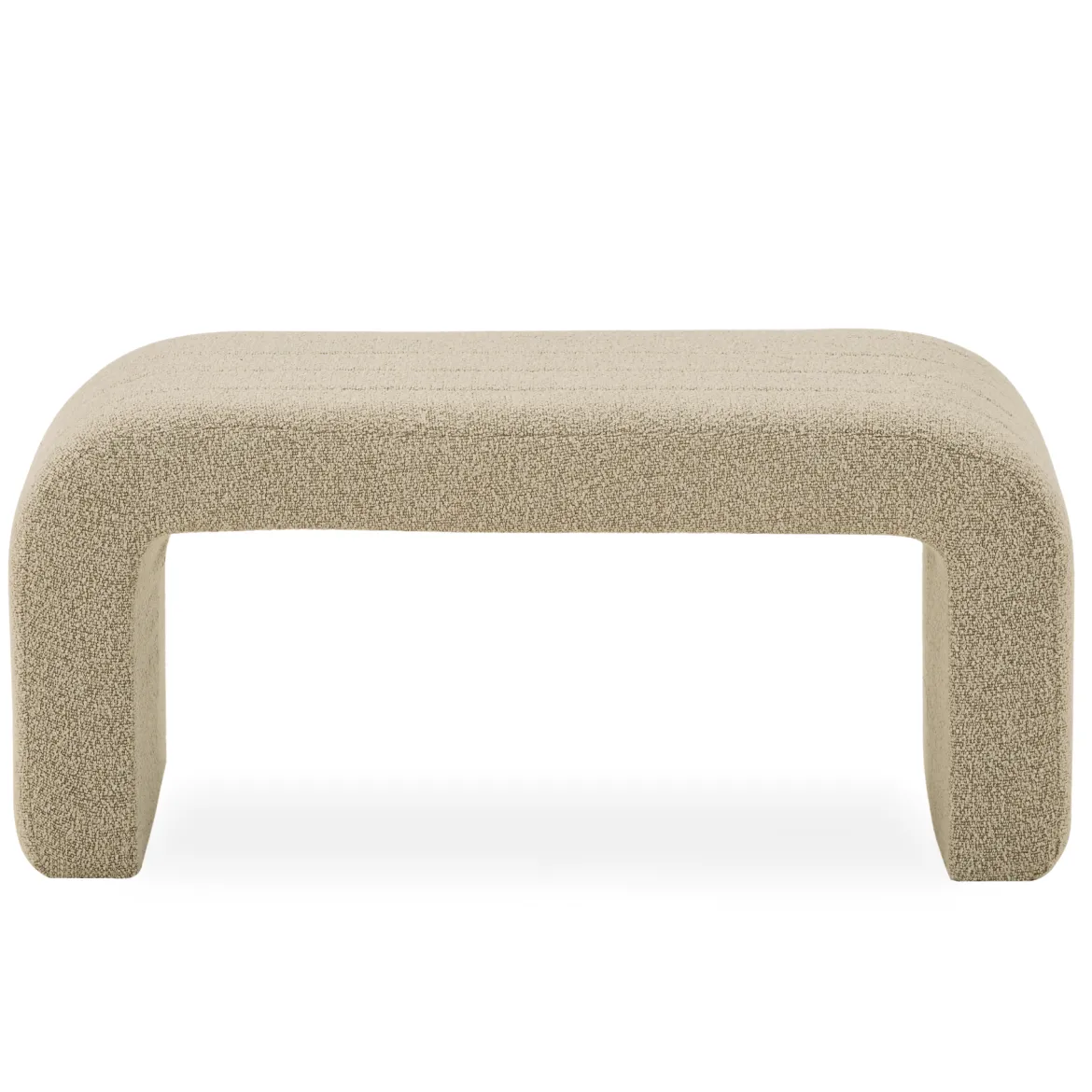 Lianna bænk i beige boucle 95x40x44 cm