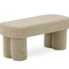 Linea bænk beige Boucle 100x42x44 cm