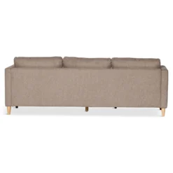 Lulu - Højrevendt og venstrevendt vendbar chaiselong sofa i sand - L: 215 x D: 82 x H: 78 cm