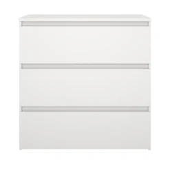 Maise kommode H:70 x B:70 x D:41 cm med 3 skuffer i hvid