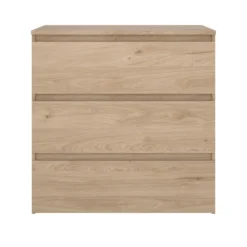 Maise kommode H:70 x B:70 x D:41 cm med 3 skuffer i egelook