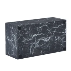 Maxine sofabord sort marmor look 90x50 cm