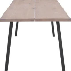 Molly plankebord - 300x95 cm - i hvidolieret eg med A-ben - (Forberedt til tillægsplader)