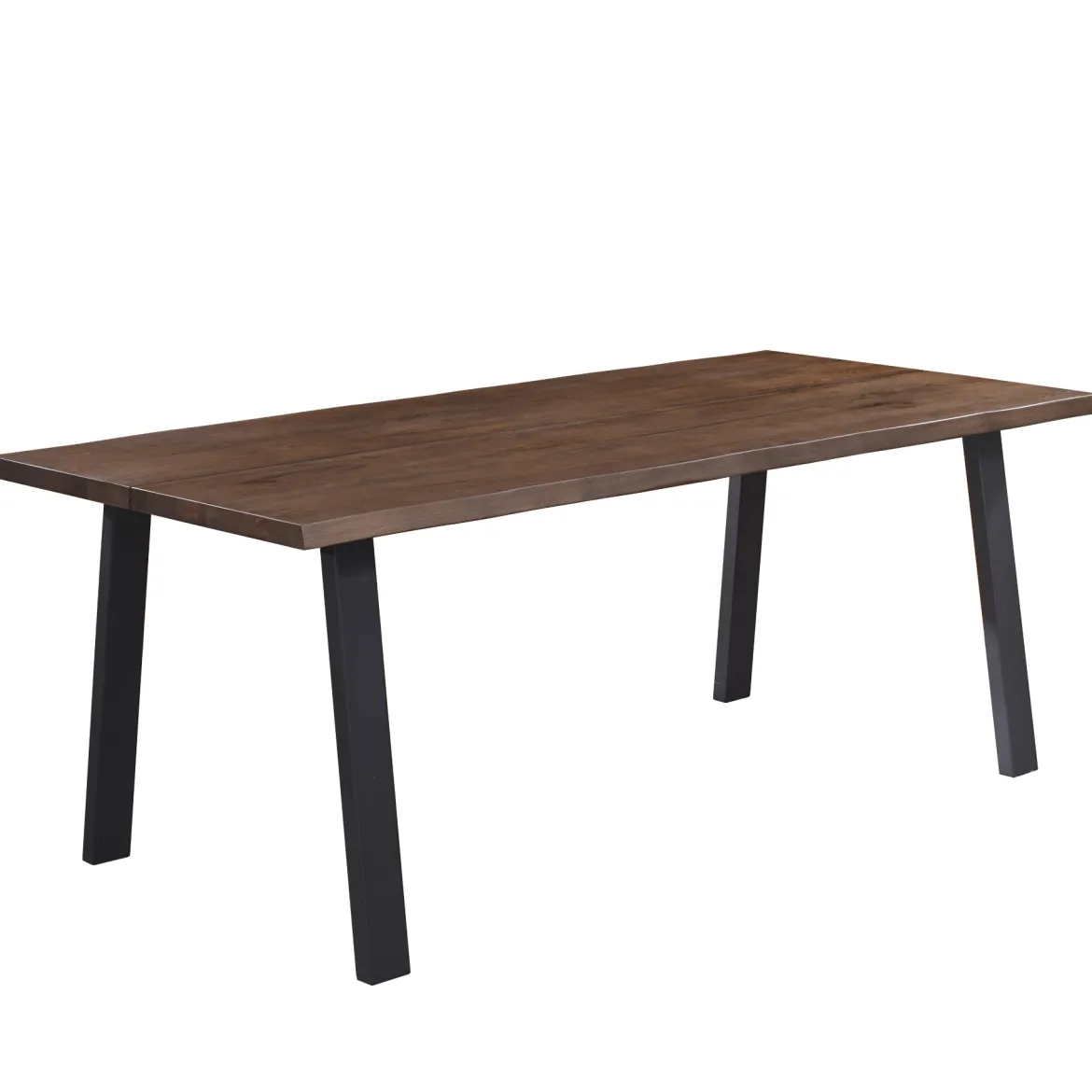 Molly plankebord - 240x95 cm - i smoked eg med A-ben - (Forberedt til tillægsplader)