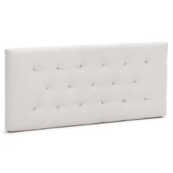 Nia sengegavl 180x63 cm i beige tekstil