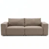 Noelle sovesofa i sand tekstil