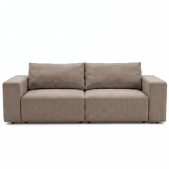 Noelle sovesofa i sand tekstil
