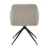 Ofelia Spisebordsstol - Beige Boucle Med Drejefunktion 360 Grader