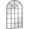 Sandra - New yorker spejl med buning sort 110x65 cm