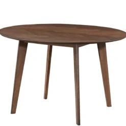 Spisebordssæt - Miles rundt spisebord Ø120 cm (Røget Egefiner) + 4x Rory spisebordsstole i røget egelook
